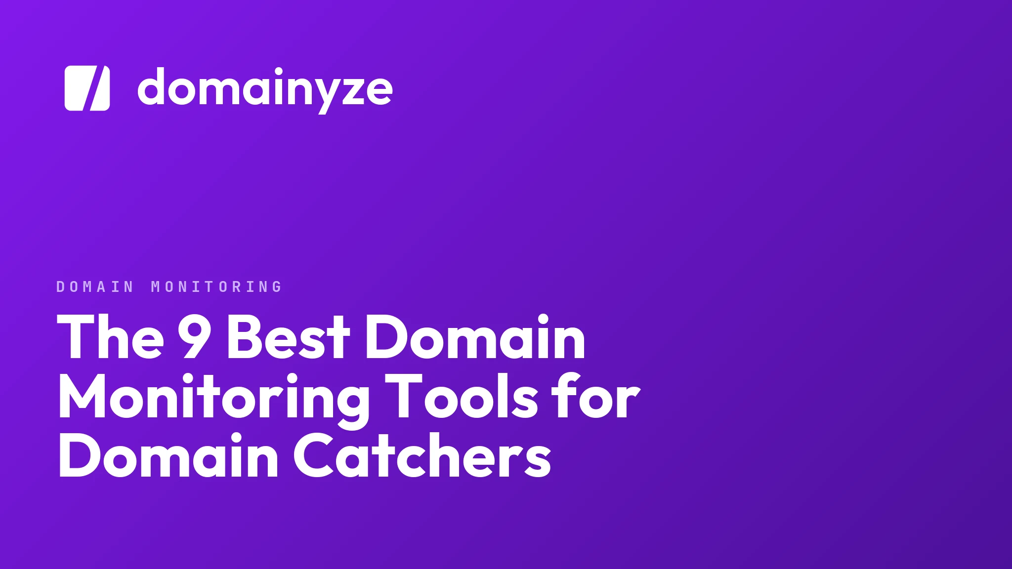 The 9 Best Domain Monitoring Tools for Domain Catchers