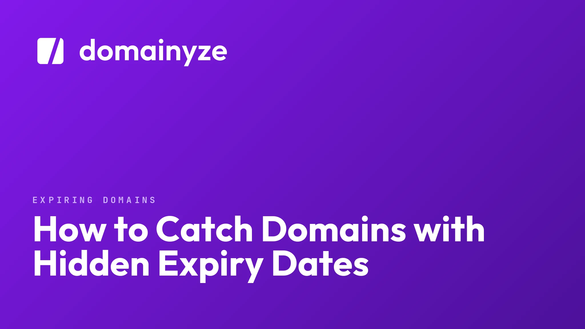 How to Catch Domains with Hidden Expiry Dates